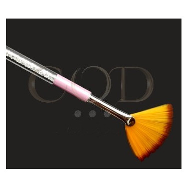 Rhinestone fan brush
