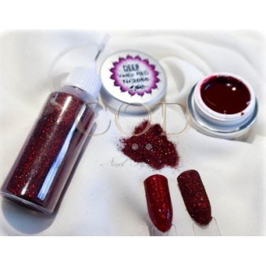 Blown Glitter Vino tinto