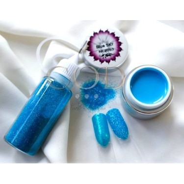 Blown Glitter Turquoise