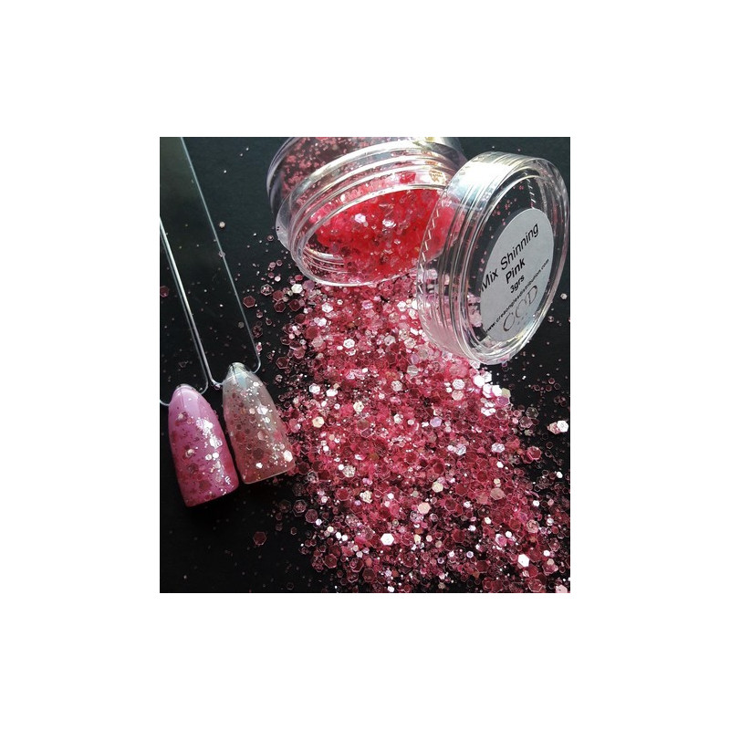 Tips et pot renversé de Mix Shinning pink