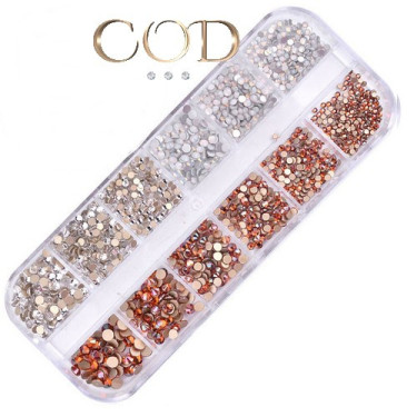 Mix Strass Crystal/Gold/Opal