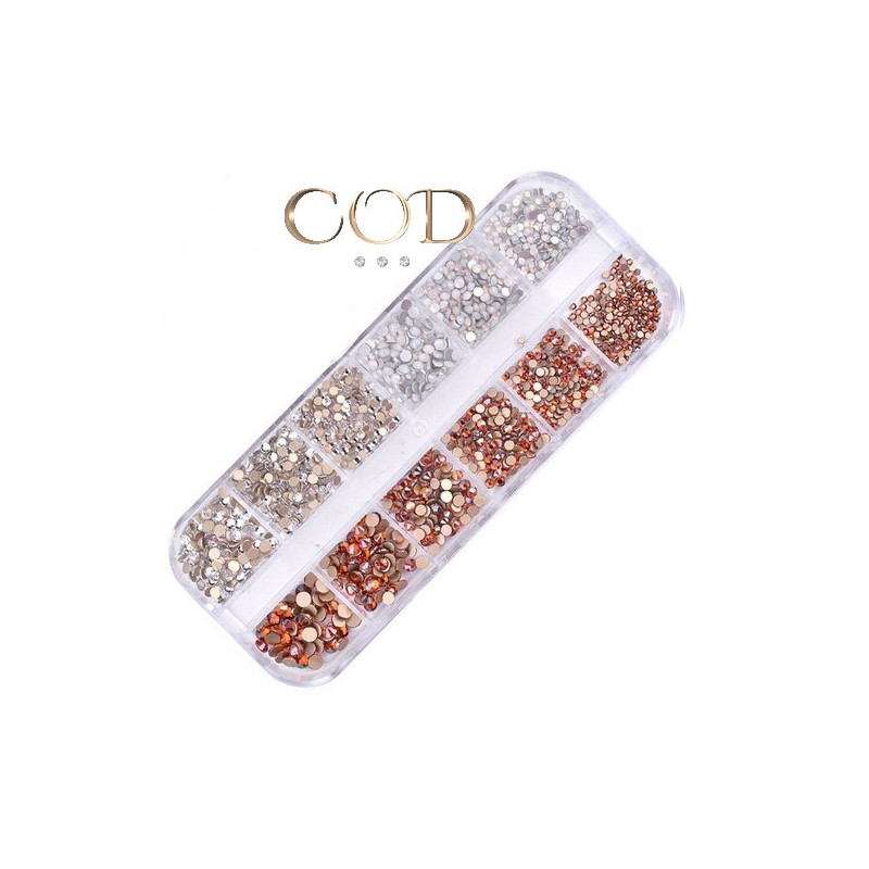 Mix Strass Crystal/Gold/Opal