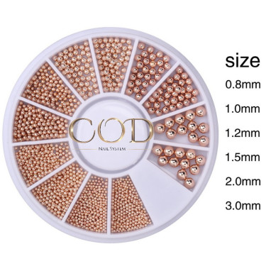 Carousel micro ball pink Gold