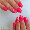Nail art fait avec le Gel couleur Neon Pinky