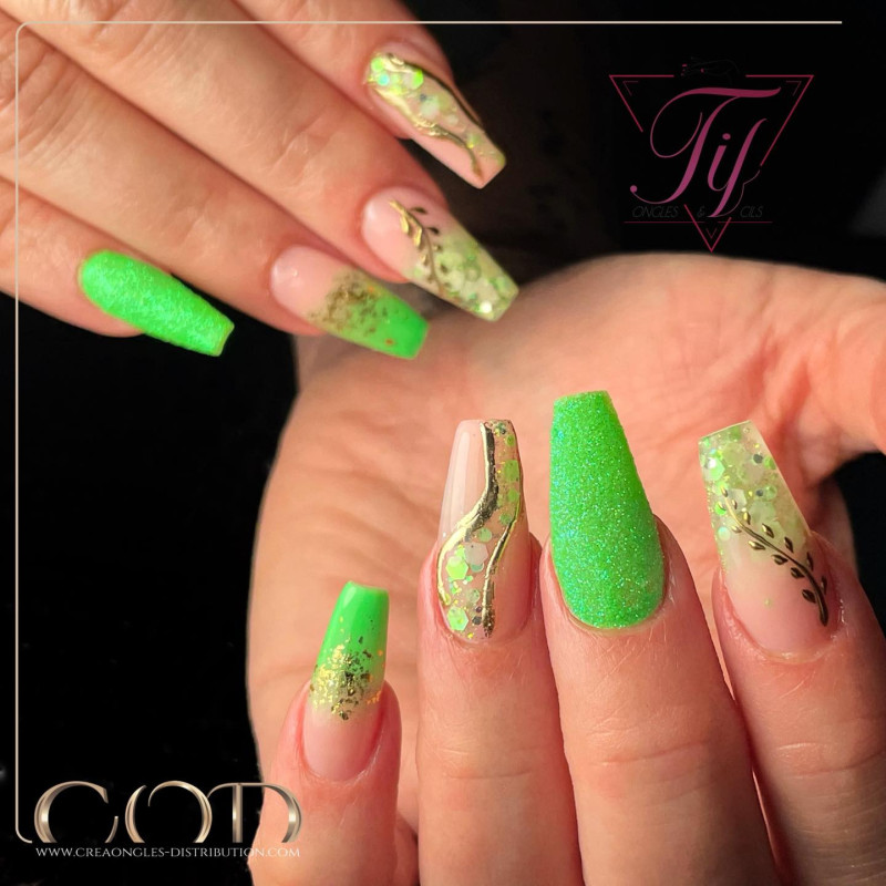 Square long avec le Mix Pastel Green