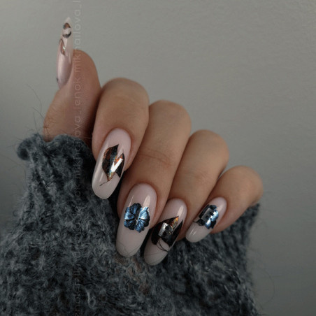 Water Decal 39 pose sur des oval