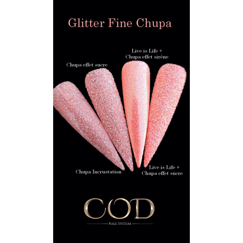 Pop-it fait avec le Glitter Fine Chupa 