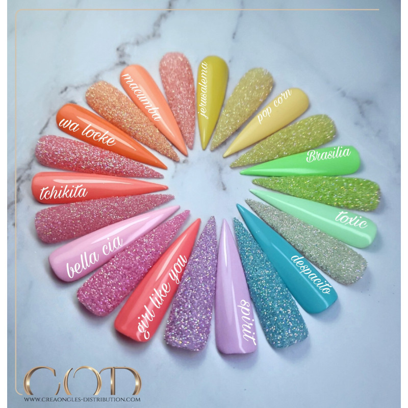 Glitter Fine Pops et ses finitions différentes