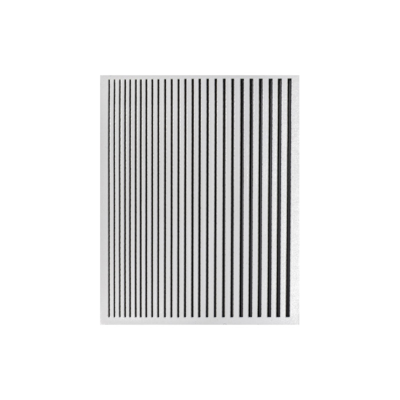 Strip Line flexible noir sur fond blanc