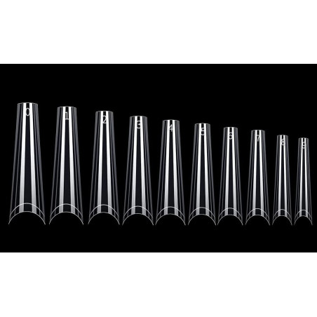 Tips C-Curve Coffin XXL zoom sur les tailles Tips C-Curve Coffin XXL zoom sur les tailles