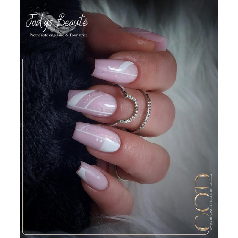 Square fait avec le Rubber Base Candy Rose