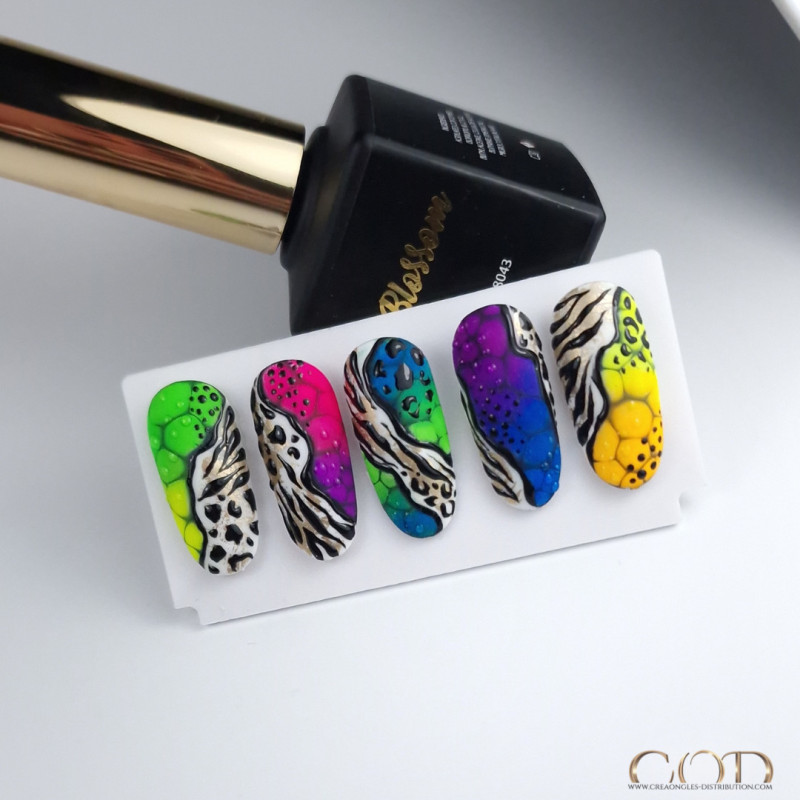 Capsule effets panthère fait avec le Blossom Gel 