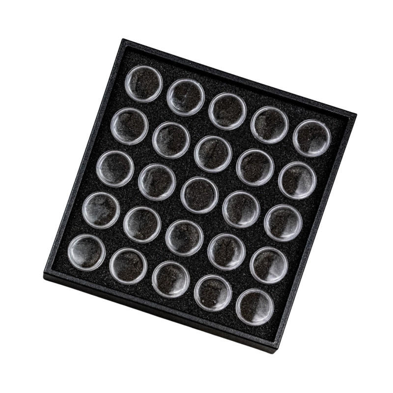 présentoir de 25 boites pour paillettes