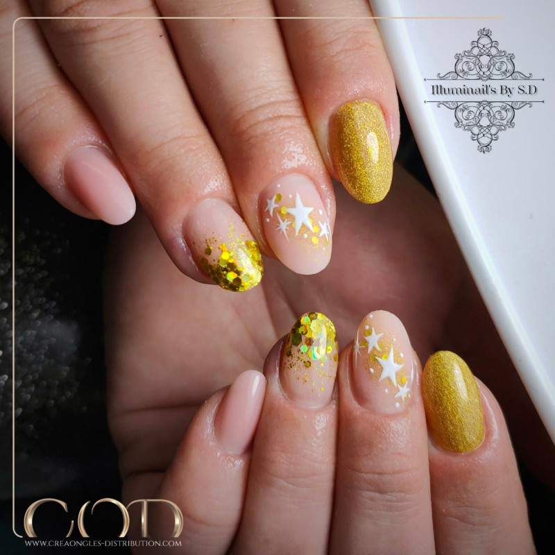 Manucure faites avec le Mix Hologold