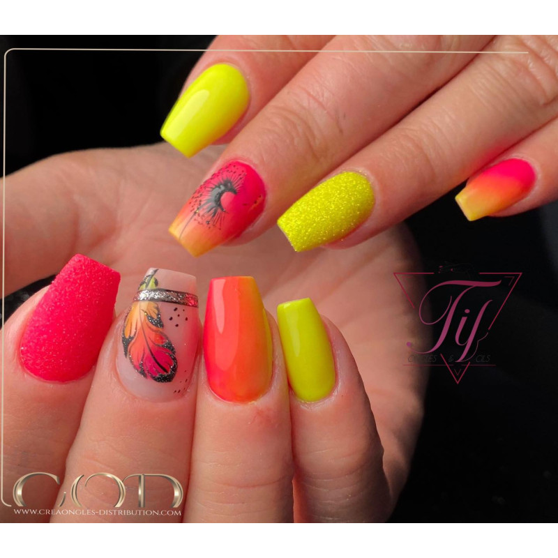 Square colorée avec le Glitter Dream Citrine