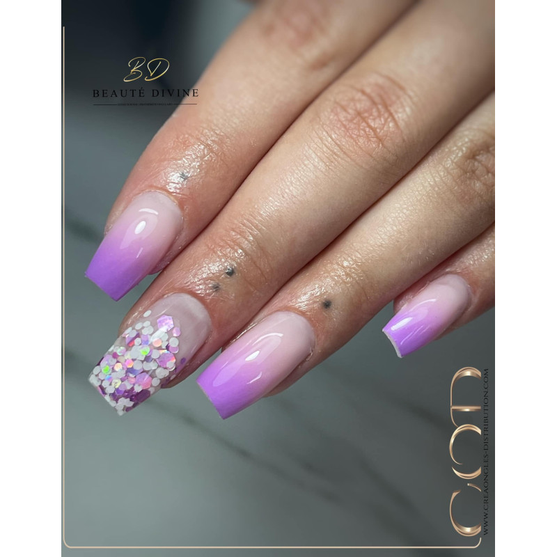 Square dégradé blanc et Mix Lady