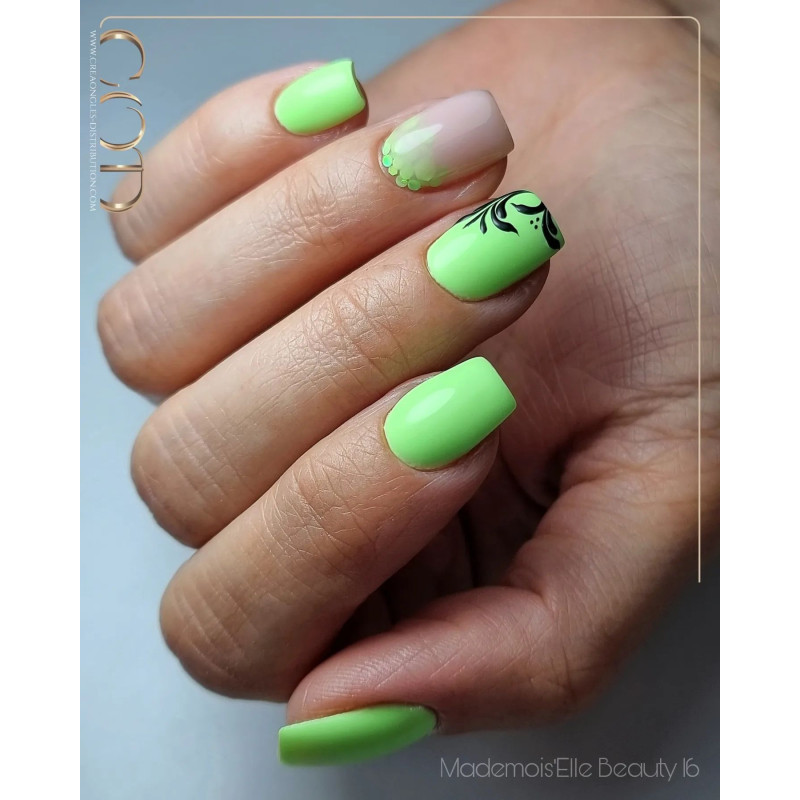 Square court avec Mix Pastel Green