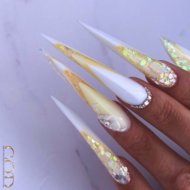 Stiletto d'Acrygel Color Pastel Yellow