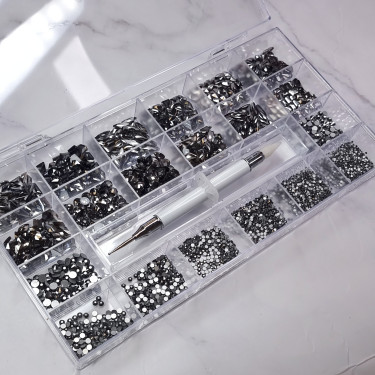 Caja de acero inoxidable negro