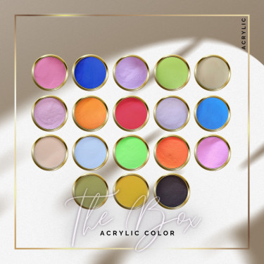 Caja Acrílico Color 18 piezas