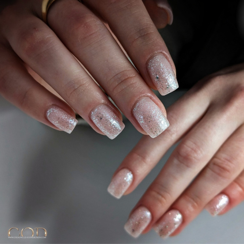 Square fait avec le Supreme Flakes Gloss Aurora