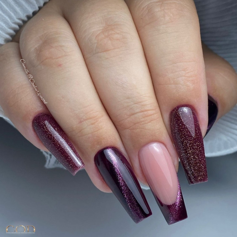 Nail art fait avec le My Color CatEye Hypnotic