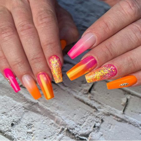 Square fait avec le Gel couleur So Girly