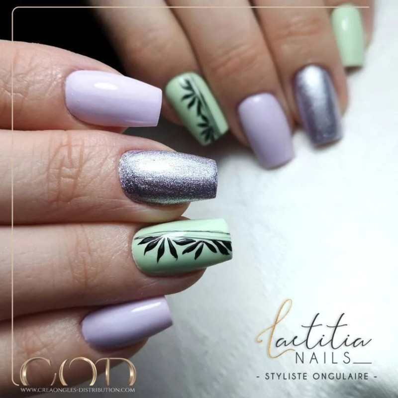 Square fait avec le Gel couleur Lollypop