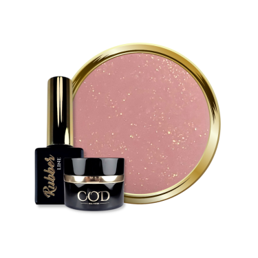 Pot, flacon et pastille de Rubber Base Cover Gold