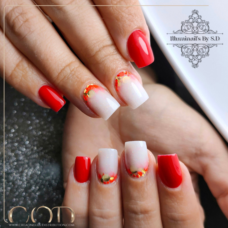 Square fait avec le Mix Golden Leaf & Red 