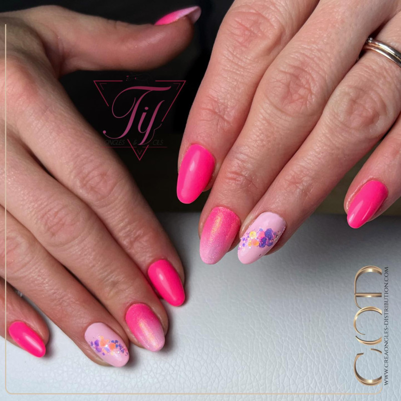 Mountain peak fait avec le Gel couleur Paradise