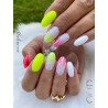 Oval fait avec le Gel couleur Tropical Sun