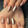 Square fait avec le Gel couleur Pinky Gold