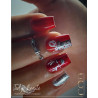 Nail art fait avec le Gel couleur Lipstick Red