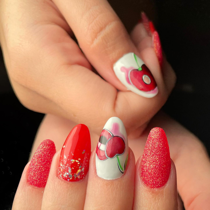 Rounded fait avec le Gel couleur Dragon Fire