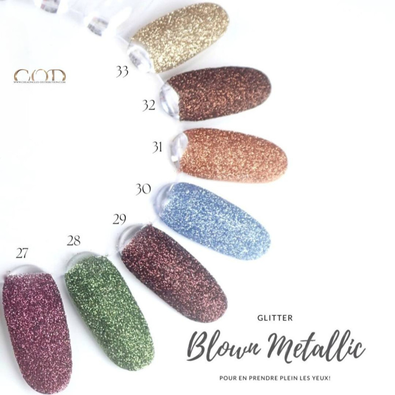 Nuancier de Glitter Blown Metallic 33