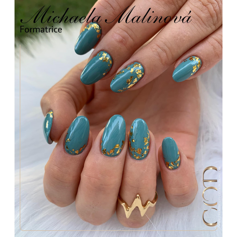 Amande fait avec les Pigment Flakes Or