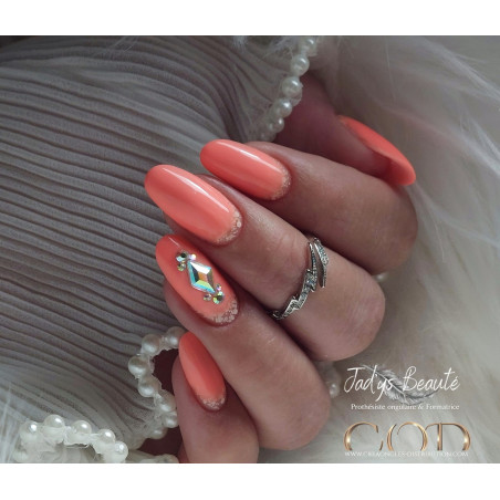 Oval fait avec le Builder Color neon corail Oval fait avec le Builder Color neon corail