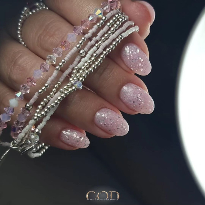 Rounded fait avec le Shimmer Line Pink