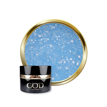 Pot et pastille de Shimmer Milky Blue