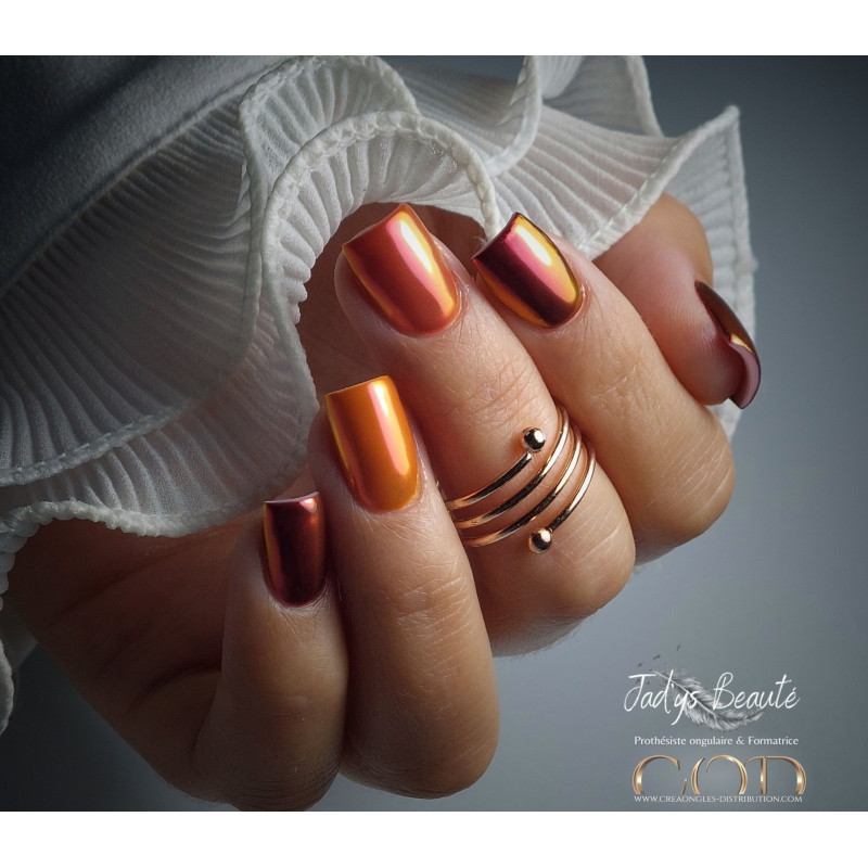 Square fait avec le Pigment Dust Aurora 6