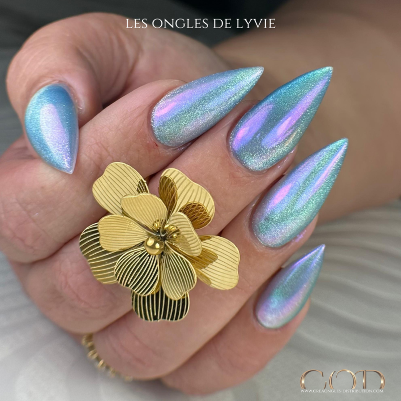 Amande faites avec le My Color Glass Blue