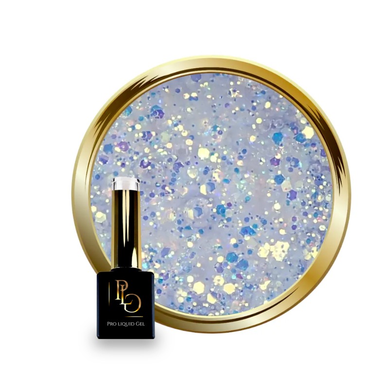 Flacon et pastille du Pro Liquid Gel Shimmer Starlight