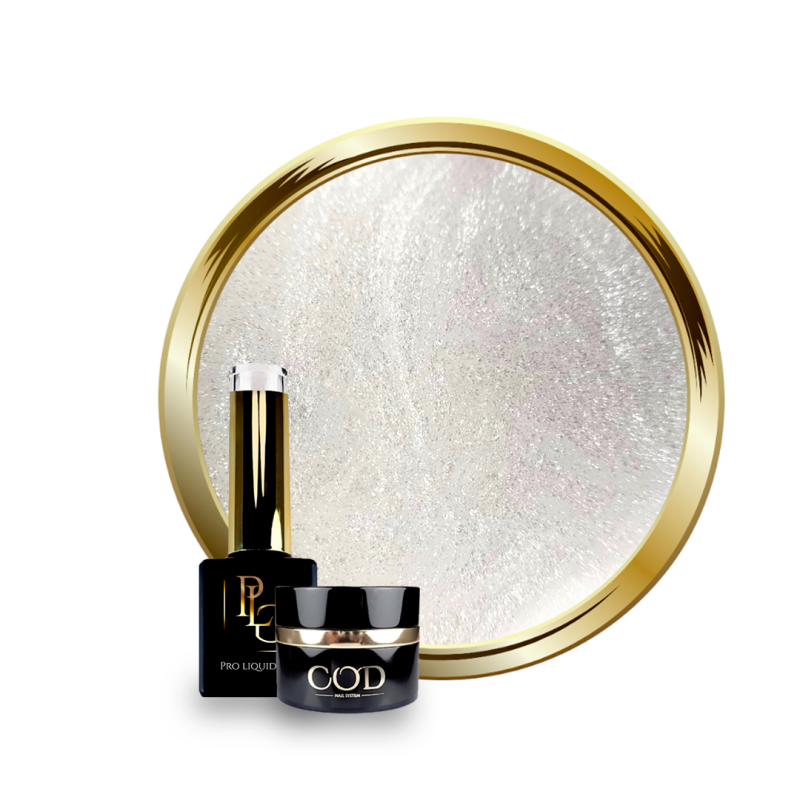 Flacon, pot et pastille du Pro Liquid Pearl Ivory