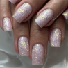 Pose carrée avec le Pro Liquid Gel Shimmer Pastel Rose