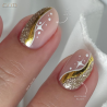 Pose d'ongles faite avec le Easy Cover Natural et le gel couleur Majesty