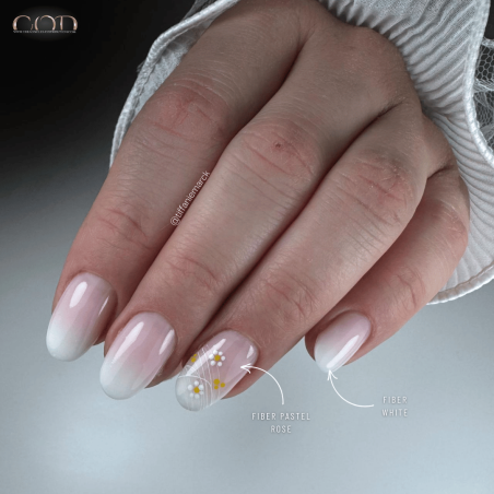 Pose babyboomer avec le Fiber Pastel Rose et White Pose babyboomer avec le Fiber Pastel Rose et White