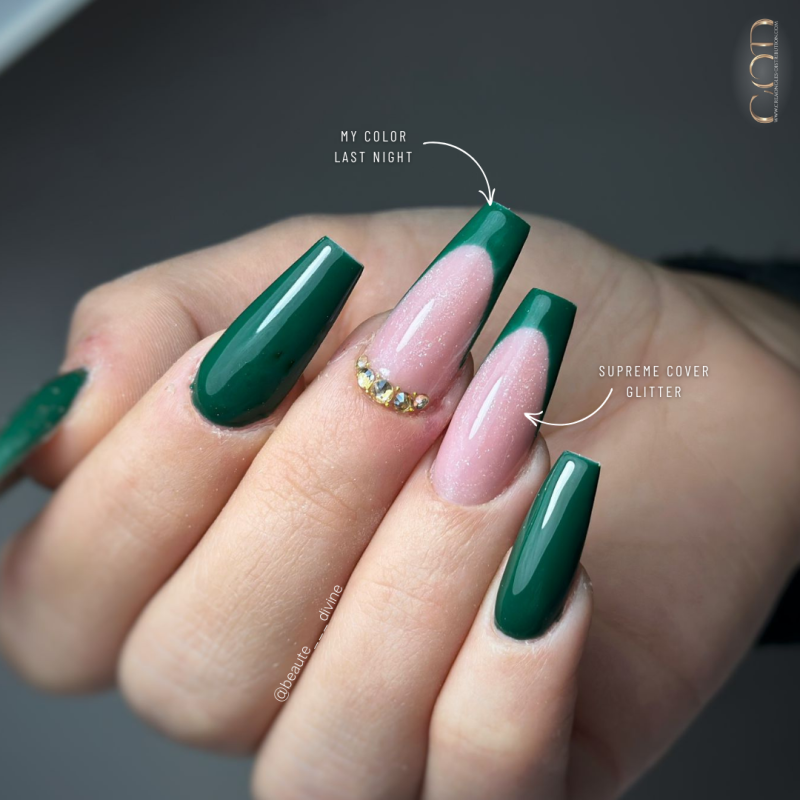 Pose coffin avec le Supreme Cover Glitter et le My Color Last Night