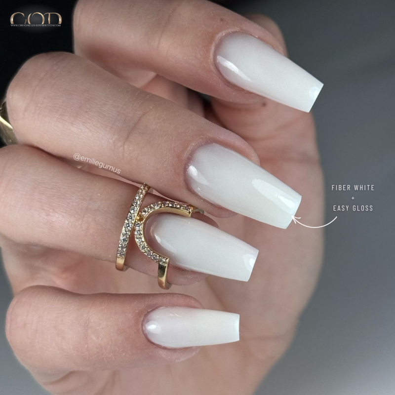 Pose coffin avec le Fiber White et la finition Easy Gloss