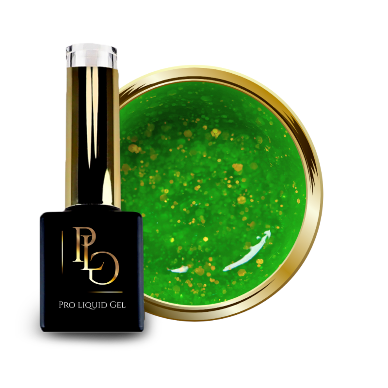 Pastille et flacon PLG Shimmer néon green
